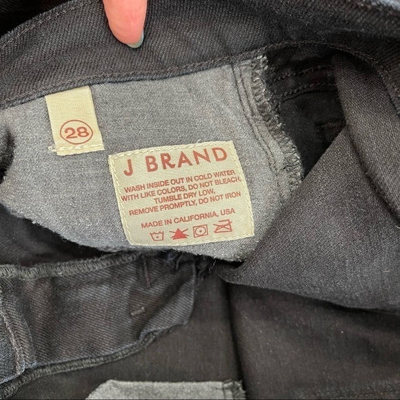 J. Brand Black Skinny Jeans with Zip Up Ankle Style - Picture 10 of 12